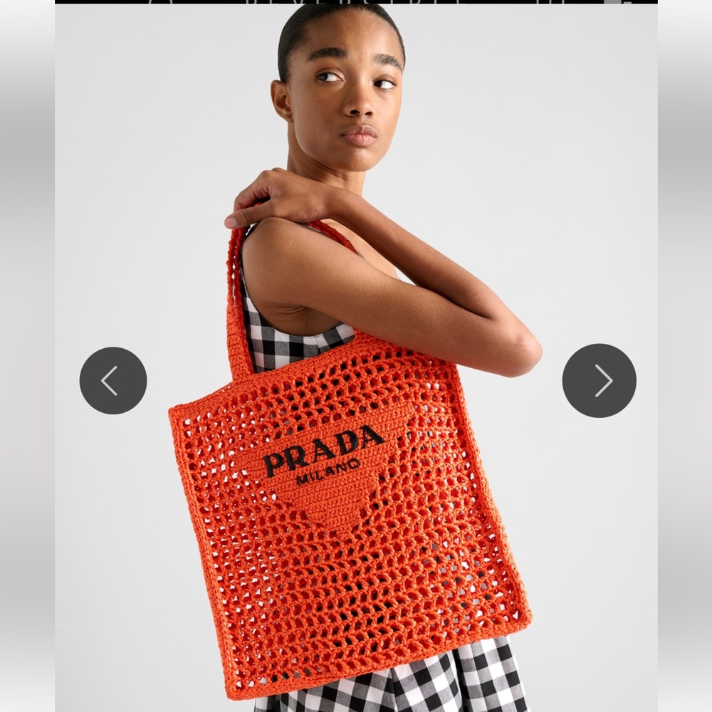 Prada Checkered Midi Dress with Yellow Highlights